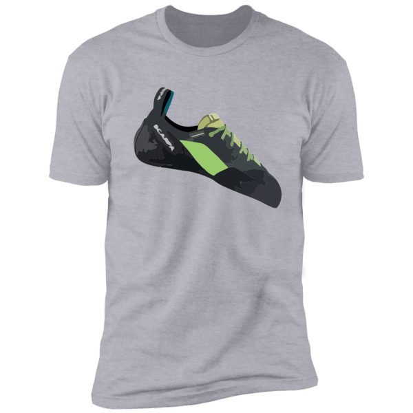 scarpa maestro climbing shoe vector painting shirt