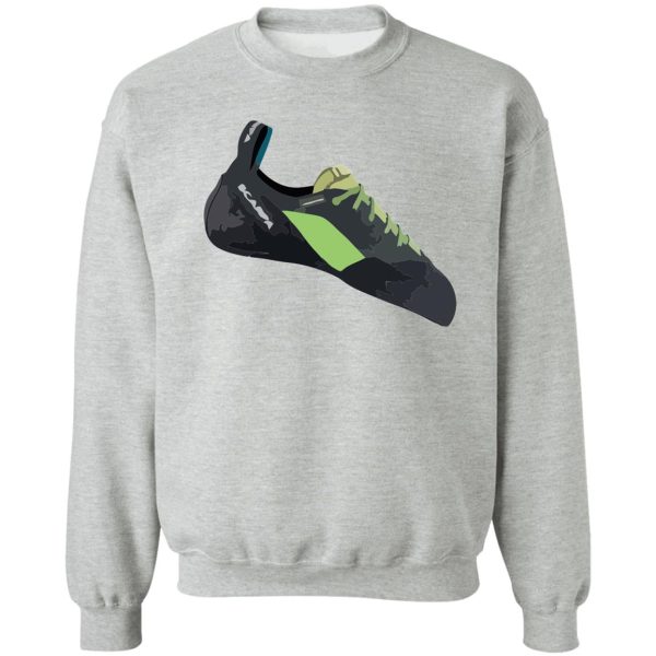 scarpa maestro climbing shoe vector painting sweatshirt