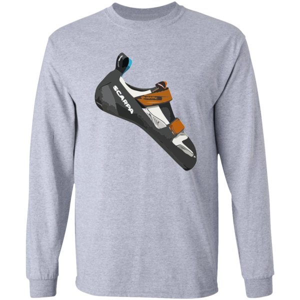 scarpa quantic climbing shoe vector painting long sleeve