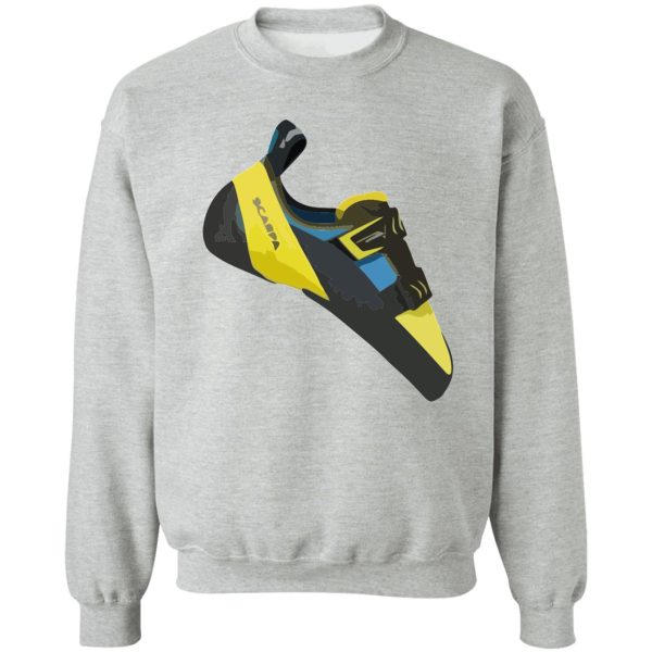 scarpa vapour climbing shoe vector painting sweatshirt