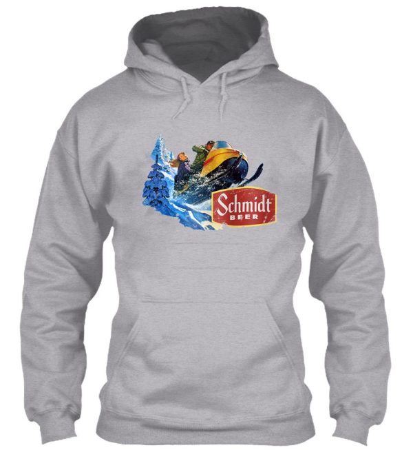 schmidt beer snowmobile hoodie