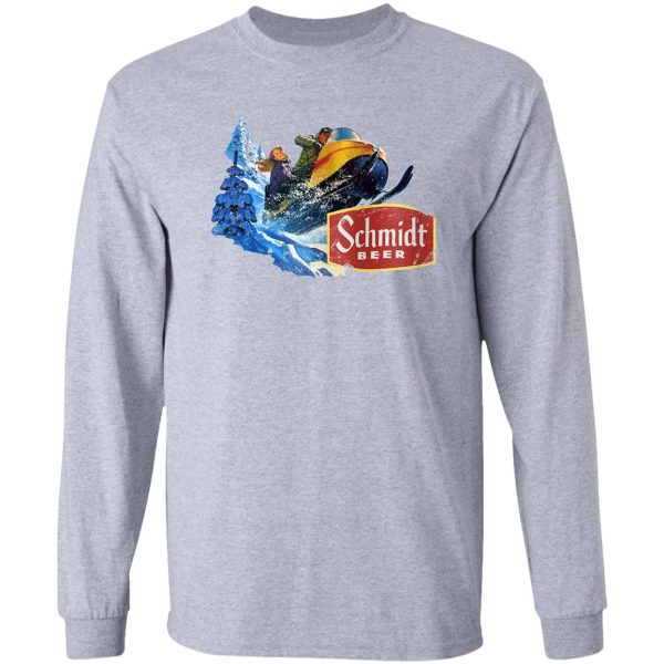 schmidt beer snowmobile long sleeve