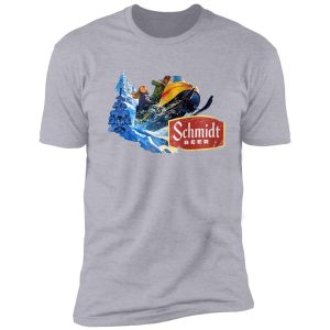 schmidt beer snowmobile shirt