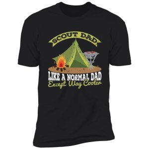 scout dad camping hiking scouting campfire nature shirt