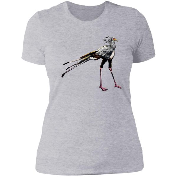 sekretärvogel (secretary bird) lady t-shirt