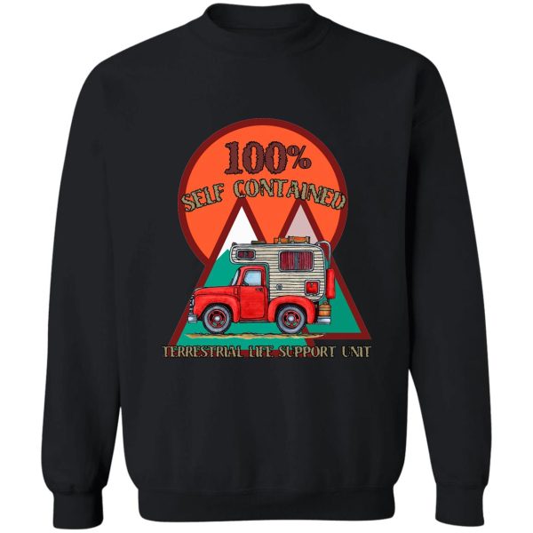 self contained truck camper sweatshirt