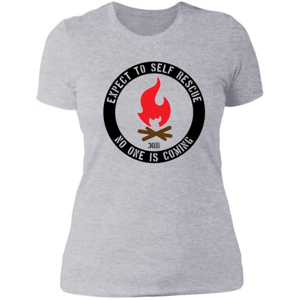 self rescue lady t-shirt