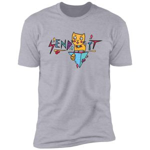 send it bouldering climbing cat for climbers t-shirt shirt