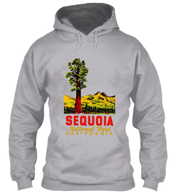 sequoia national park california vintage travel decal hoodie