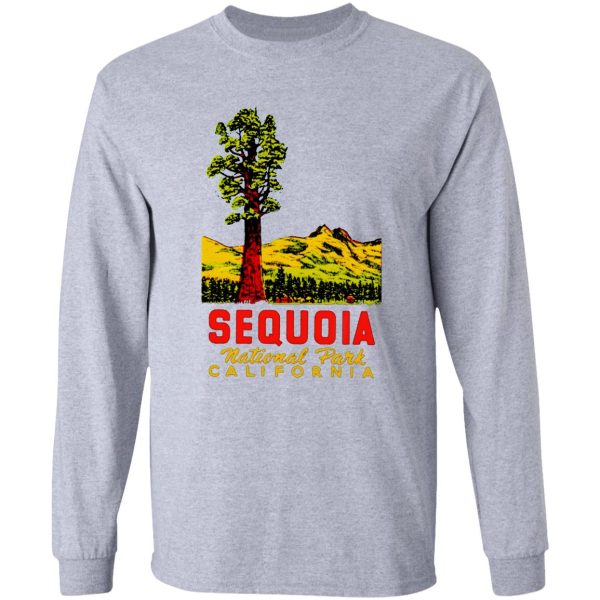 sequoia national park california vintage travel decal long sleeve