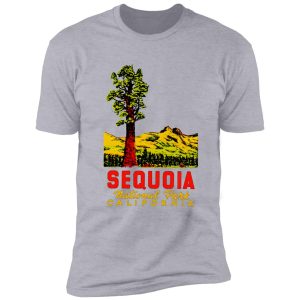 sequoia national park california vintage travel decal shirt