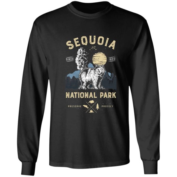 sequoia national park t shirt vintage california bear gifts long sleeve