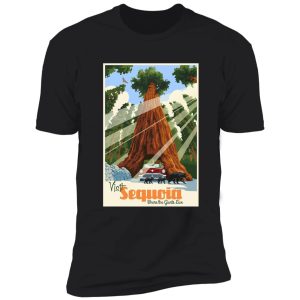 sequoia national park vintage retro travel decal sticker shirt