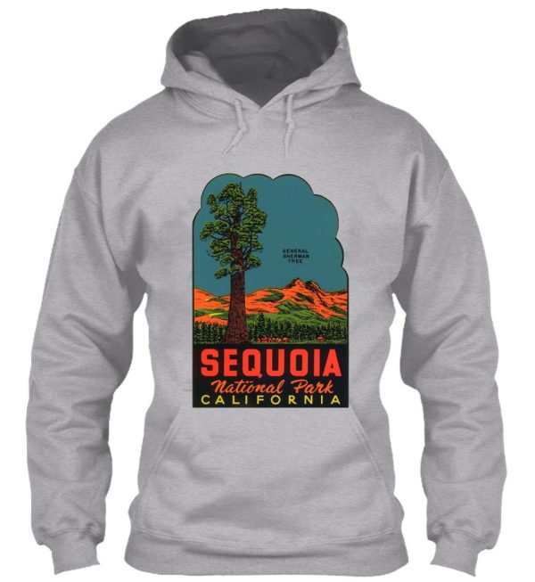 sequoia national park vintage travel decal hoodie