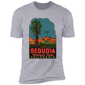 sequoia national park vintage travel decal shirt