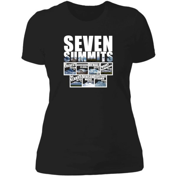 seven summits lady t-shirt