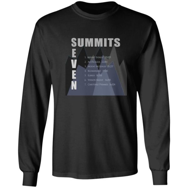 seven summits long sleeve
