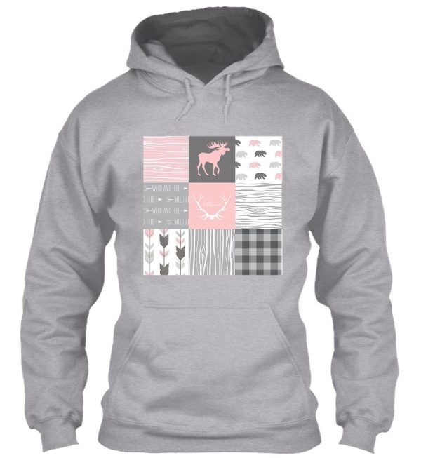 shape pattern camping hoodie