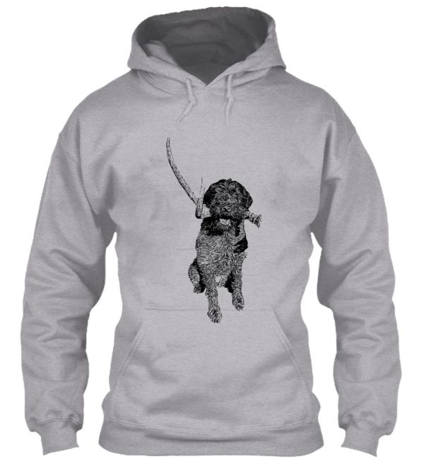 shed hunter - wirehaired pointing griffon hoodie