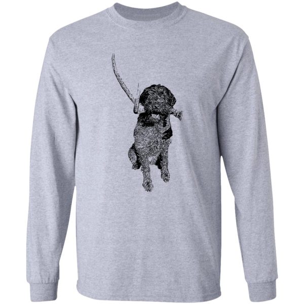 shed hunter - wirehaired pointing griffon long sleeve