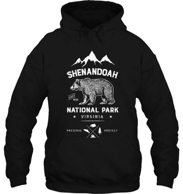 shenandoah national park t shirt bear virginia vintage gifts hoodie