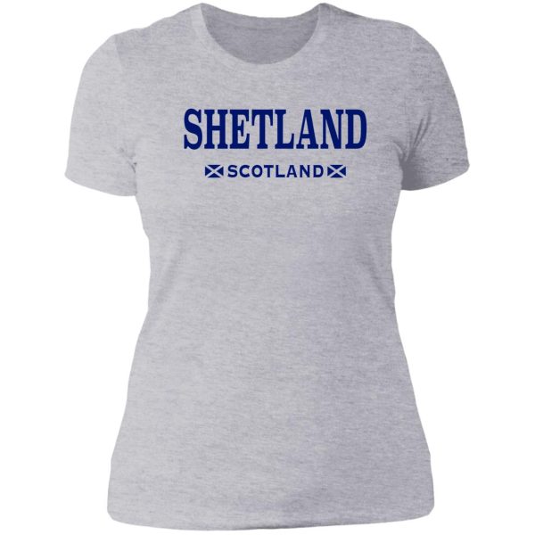 shetland scottish islands scotland lady t-shirt