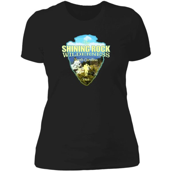 shining rock wilderness (arrowhead) lady t-shirt