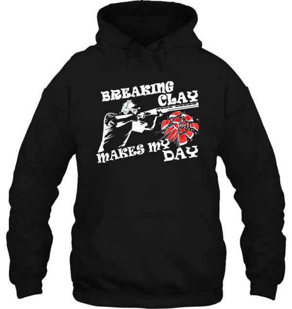 shooting clay pigeontrap target hoodie