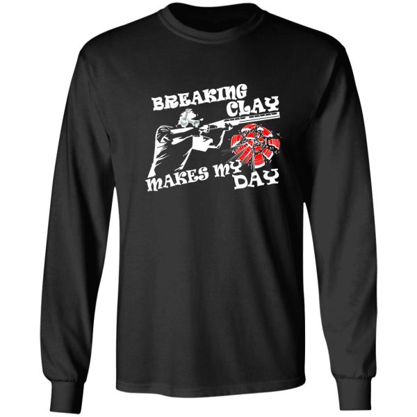 shooting clay pigeontrap target long sleeve