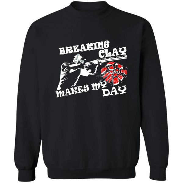 shooting clay pigeontrap target sweatshirt