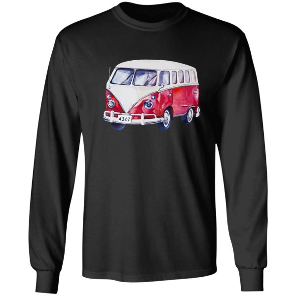 simple art camper van long sleeve