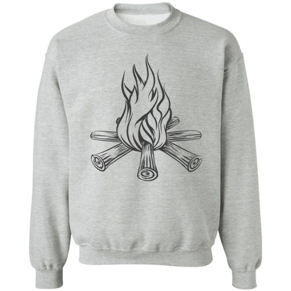 simple campfire art sweatshirt