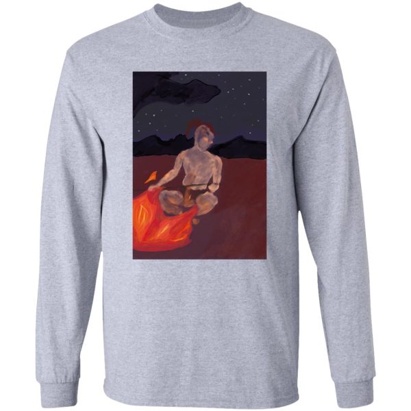 sitting by the campfire long sleeve