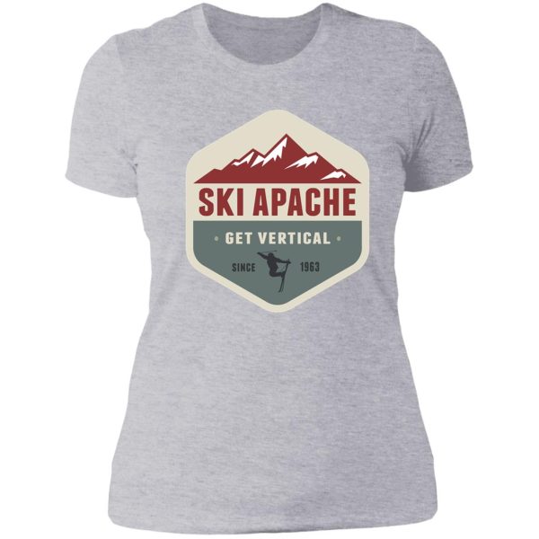 ski apache new mexico skiing lady t-shirt