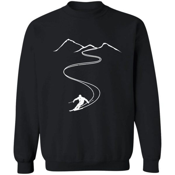 skiing gift for skier sweatshirt