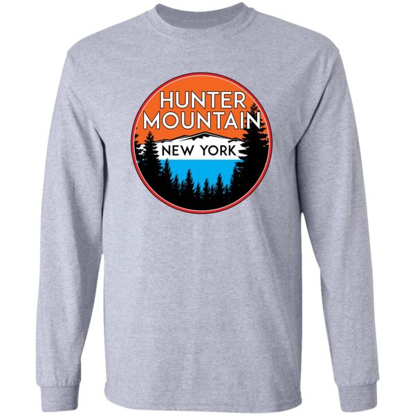 skiing hunter mountain new york ski snowboard skier 2 long sleeve