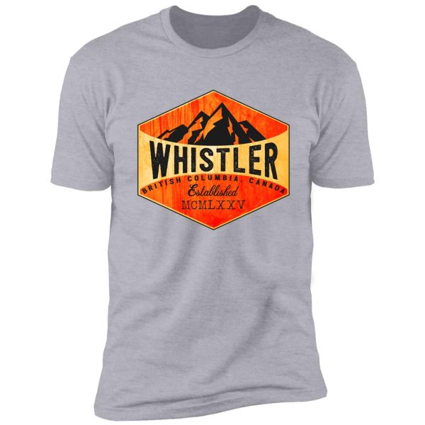 skiing whistler british columbia canada ski snowboard hiking climbing zipline shirt