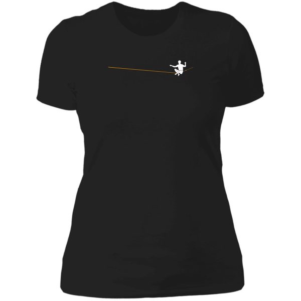 slack line lady t-shirt