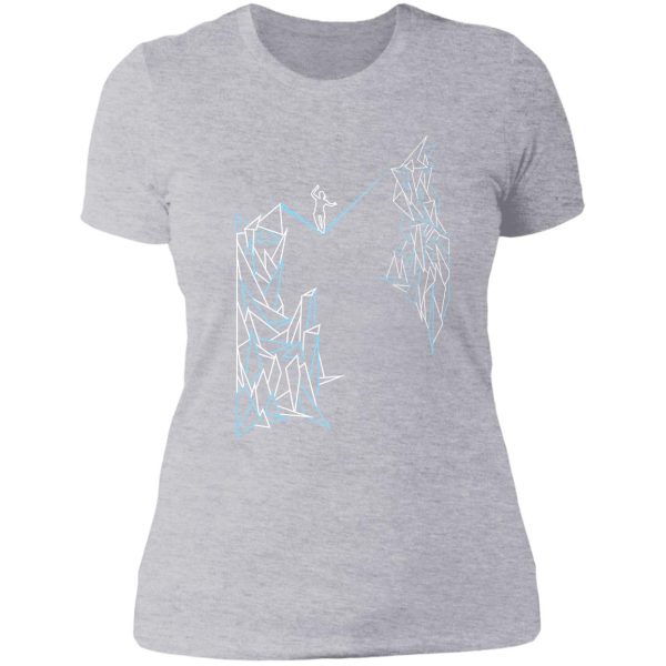 slackline the cliffs lady t-shirt