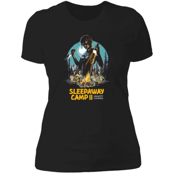 sleepaway camp 2 (black) lady t-shirt