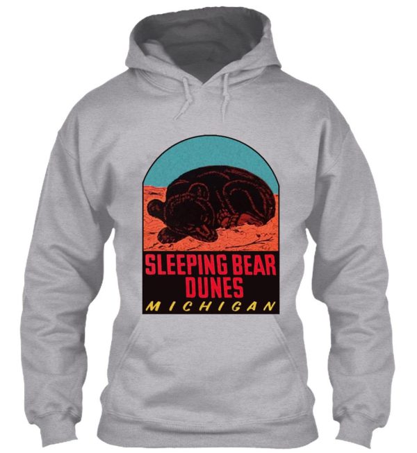 sleeping bear dunes national lakeshore vintage travel decal hoodie