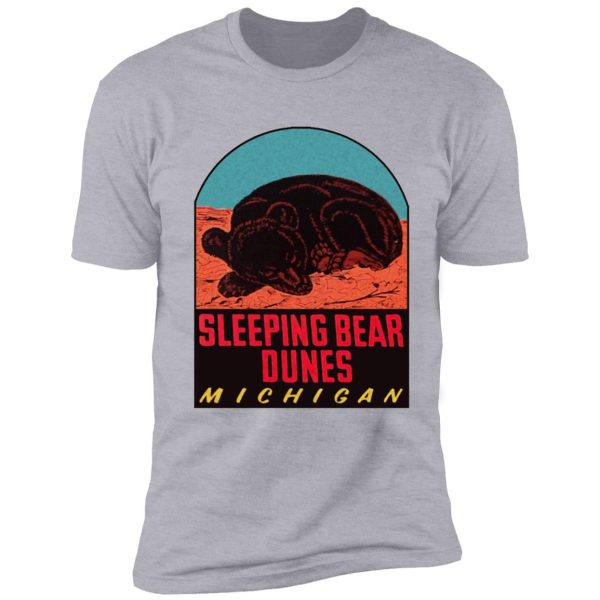 sleeping bear dunes national lakeshore vintage travel decal shirt