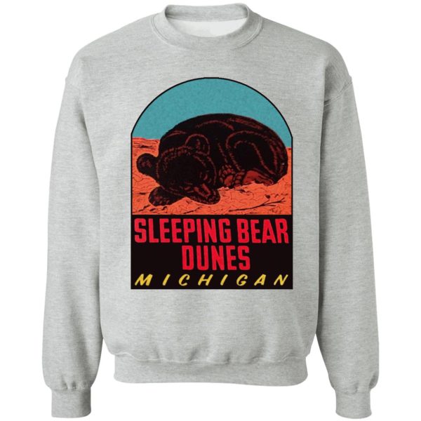 sleeping bear dunes national lakeshore vintage travel decal sweatshirt