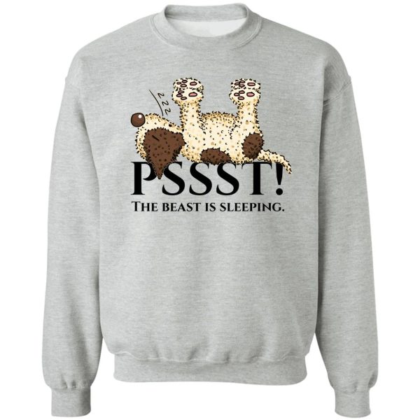 sleeping lagotto sweatshirt