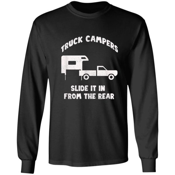 slide it in from the rear slidein cabover truck camper long sleeve