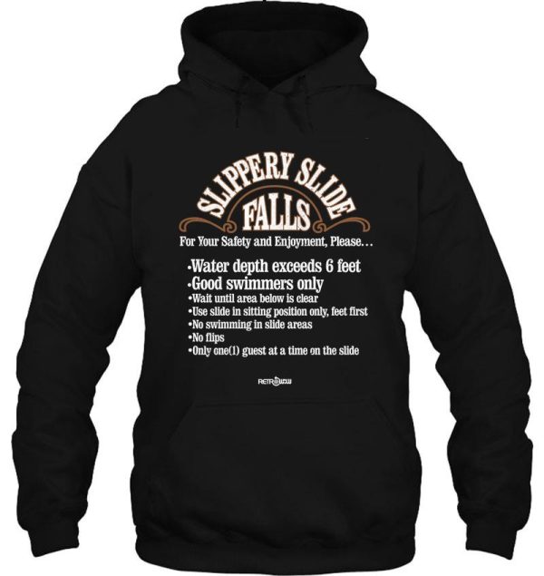 slippery slide falls hoodie