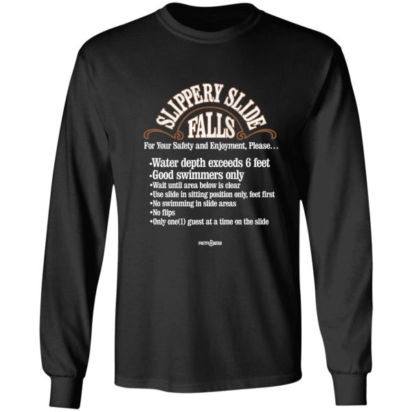 slippery slide falls long sleeve