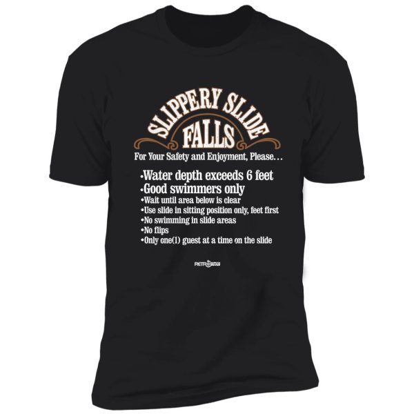 slippery slide falls shirt