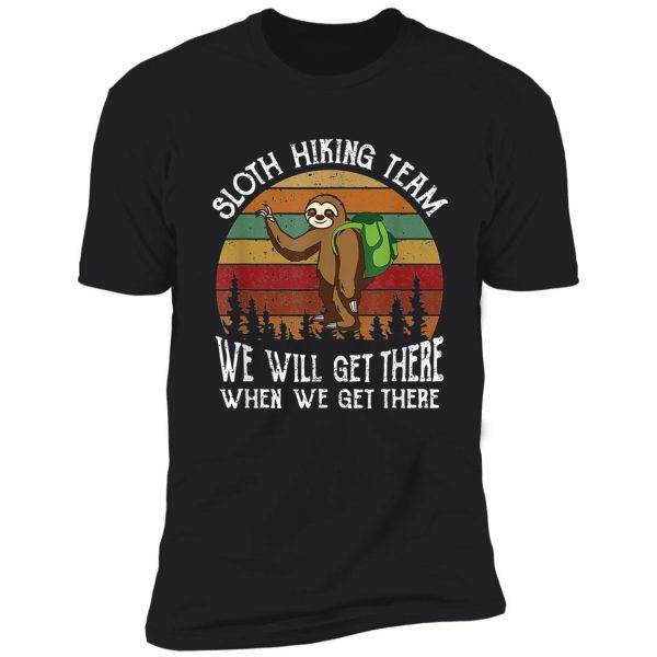 sloth hiking team funny hiking team gift for sloth lover shirt