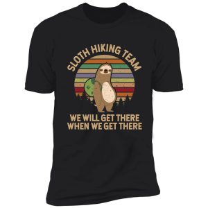 sloth hiking team shirt